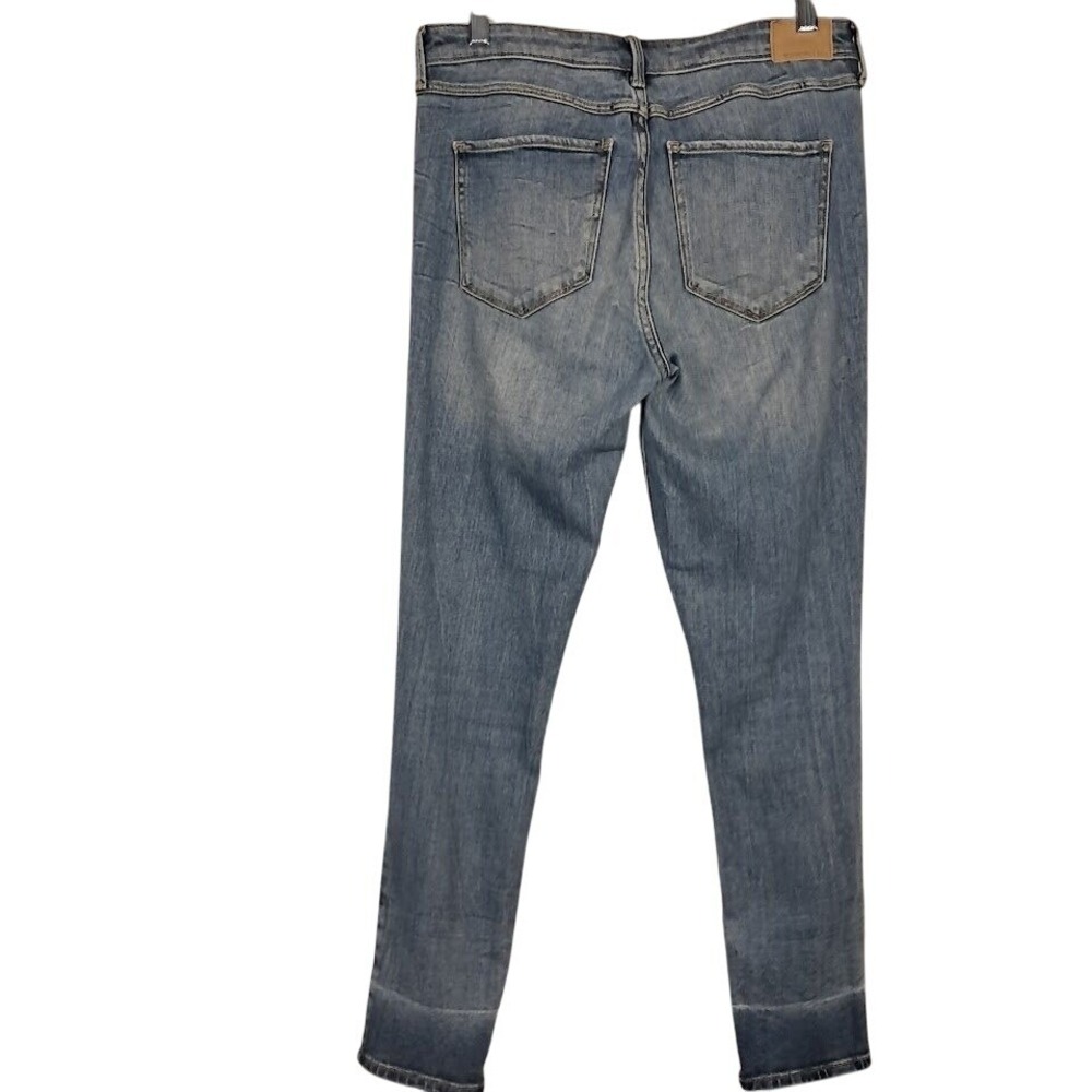 Abercrombie & Fitch 8R 29 High Rise Ankle Jean Distressed Button Fly Skinny - Picture 2 of 7